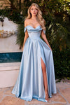 Emina – Abendkleid Satin Kleid Elegant & Glamourös
