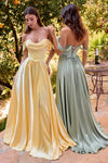Emina – Abendkleid Satin Kleid Elegant & Glamourös