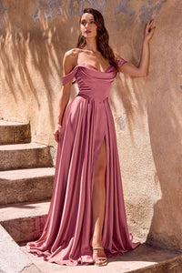 Emina – Abendkleid Satin Kleid Elegant & Glamourös