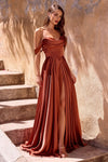 Emina – Abendkleid Satin Kleid Elegant & Glamourös