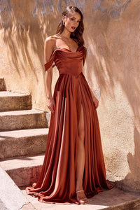 Emina – Abendkleid Satin Kleid Elegant & Glamourös