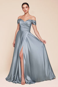 Isabella - Elegantes A-Linien-Abendkleid aus Satin