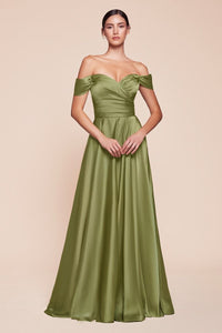 Isabella - Elegantes A-Linien-Abendkleid aus Satin