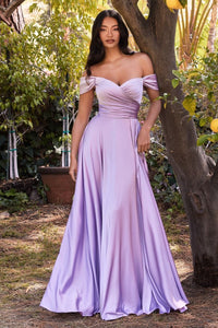 Isabella, Elegantes A-Linien-Abendkleid aus Satin