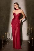 Roslyn – Abendkleid Chiffon Corsage Sweetheart Figurbetont