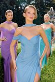 Roslyn – Abendkleid Chiffon Corsage Sweetheart Figurbetont
