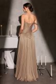 Zala – Abendkleid One-Shoulder Chiffon A-Linie Beinschlitz
