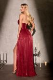 Milli – Abendkleid Chiffon A-Linie Corsage Beinschlitz