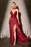 Milli – Abendkleid Chiffon A-Linie Corsage Beinschlitz