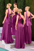 Milli – Abendkleid Chiffon A-Linie Corsage Beinschlitz